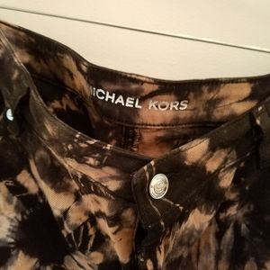 Michael Kors jeans size 14 black tan print